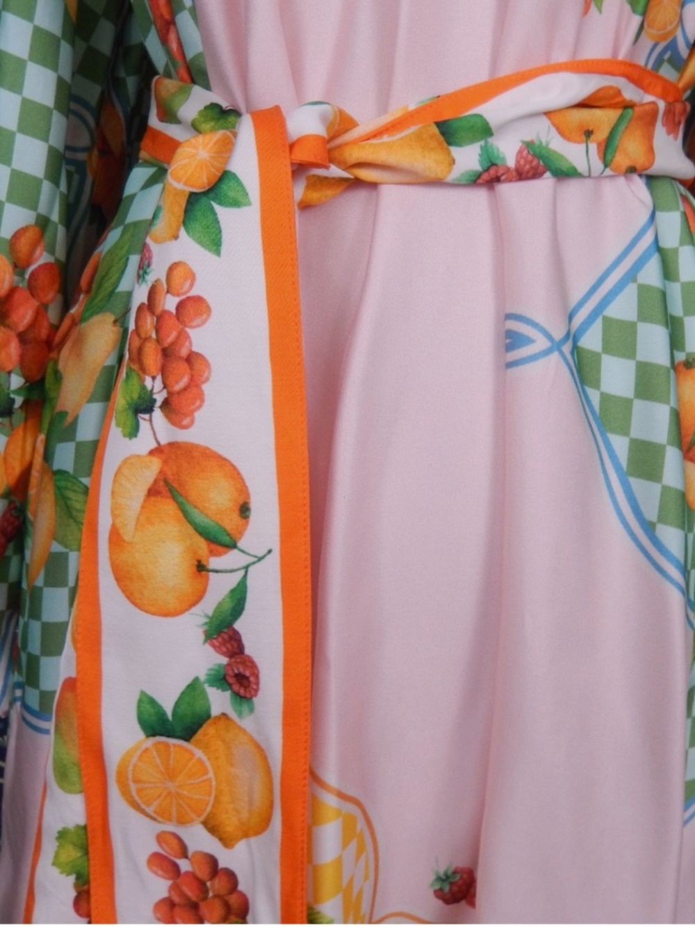 Antonio Melani Raffaella Fruit Print Resort Long Sleeve A-Line Mini Dress - Picture 6 of 9